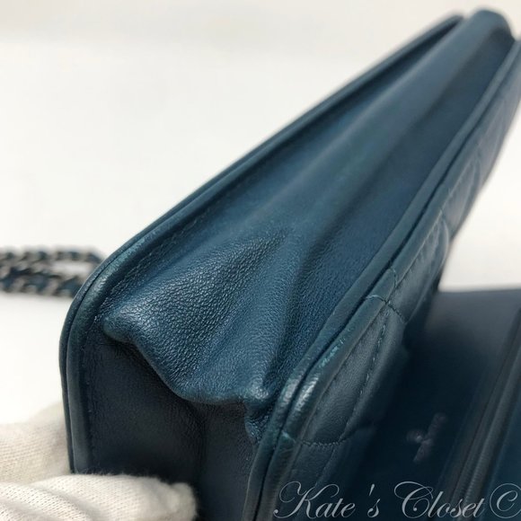 CHANEL Lambskin Boy Flap Wallet in Chain - Picture 14 of 14